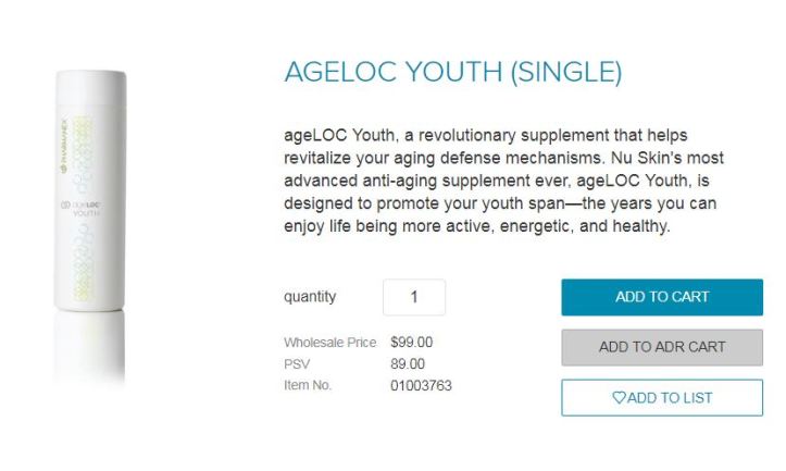 ageloc youth 99