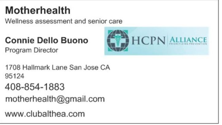 business card connie w hcpn logo